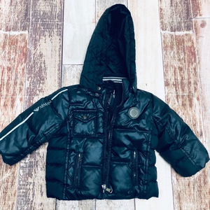 Armani baby puffer coat size 12‎ months